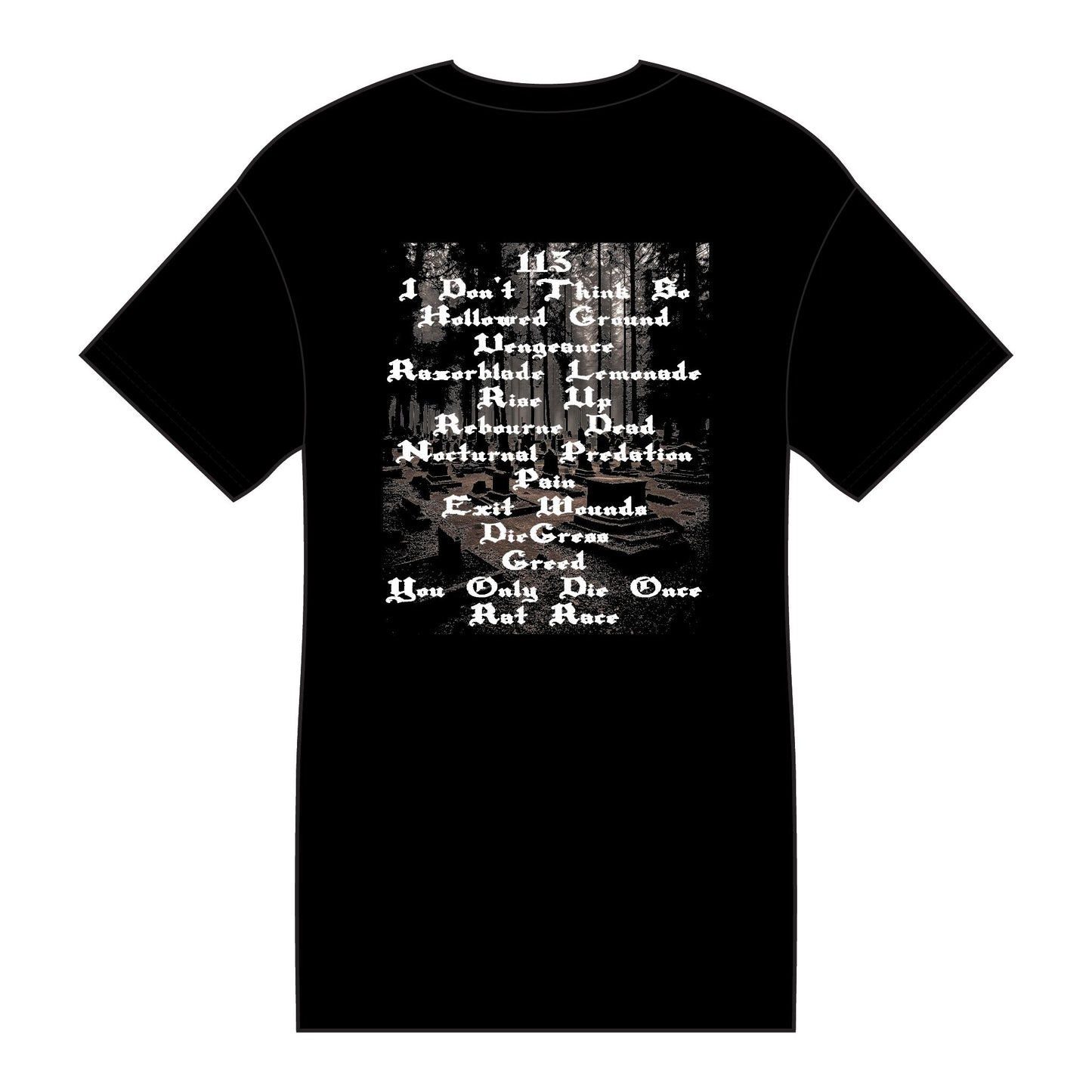 Gothic Graveyard Tee | Dark Aesthetic Shirt | Halloween Apparel | Spooky Graphic T-Shirt | Eerie Gift for Horror Lovers
